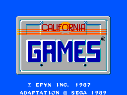 California Games (USA, Europe) Title Screen